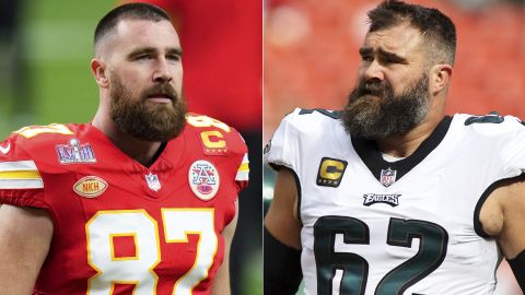 Travis Kelce y Jason Kelce.