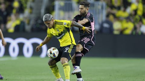 Cucho Hernández durante un partido de la MLS contra el Inter Miami