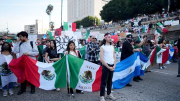 El domingo, en California  hubo una protesta contra redadas de ICE.