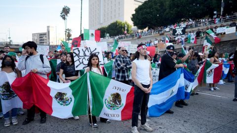 El domingo, en California hubo una protesta contra redadas de ICE.
