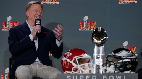 El comisionado Roger Goodell habló días antes del Super Bowl LIX.