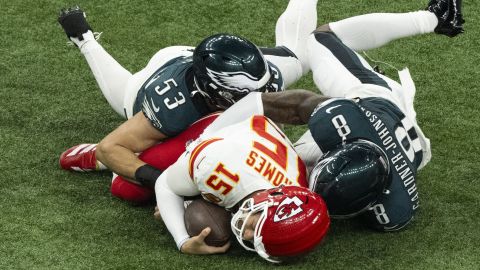 Patrick Mahomes fue capturado seis veces en el juego, algo que nunca le había sucedido en su carrera.