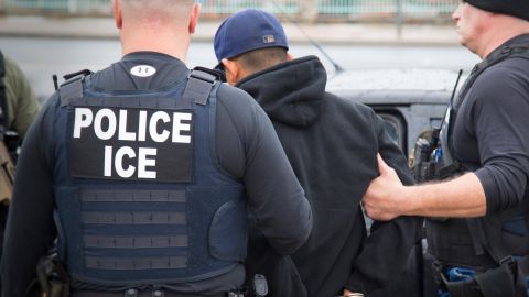 In this Tuesday, Feb. 7, 2017, photo released by U.S. Immigration and Customs Enforcement shows foreign nationals being arrested this week during a targeted enforcement operation conducted by U.S. Immigration and Customs Enforcement (ICE) aimed at immigration fugitives, re-entrants and at-large criminal aliens in Los Angeles. Immigrant advocates on Friday, Feb. 10, 2017, decried a series of arrests that federal deportation agents said aimed to round up criminals in Southern California but they believe mark a shift in enforcement under the Trump administration. (Charles Reed/U.S. Immigration and Customs Enforcement via AP)