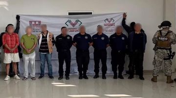 Arresto de policías en Chiapas