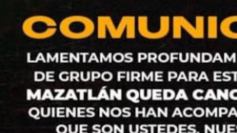 Cancelación de Grupo Firme