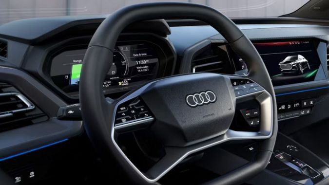 El volante del Audi Q4 e-tron 40