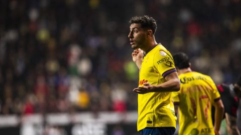 Tijuana, Baja California, 21 de noviembre de 2024. Sebastián Cáceres, durante el partido correspondiente al Play In del torneo Apertura 2024 de la Liga BBVA MX, entre los Xolos de Tijuana y las Águilas del América, celebrado en el estadio Caliente. Foto: Imago7/ David Vega