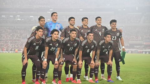 Buenos Aires, Argentina, 21 de enero de 2025. Foto de equipo de la Selección Nacional de México, durante un partido internacional de preparación, entre el Club Atlético River Plate y la Selección Nacional de México, realizado en el estadio Monumental. Foto: Imago7/ Etzel Espinosa