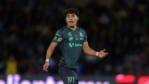 Ciudad Juárez, Chihuahua, 29 de enero de 2025. Stephano Carrillo, durante el partido correspondiente a la jornada 4 del torneo Clausura 2025 de la Liga BBVA MX, entre los Bravos de FC Juárez y los Guerreros de Santos Laguna, realizado en el estadio Olímpico Benito Juárez. Foto: Imago7/ José Zamora