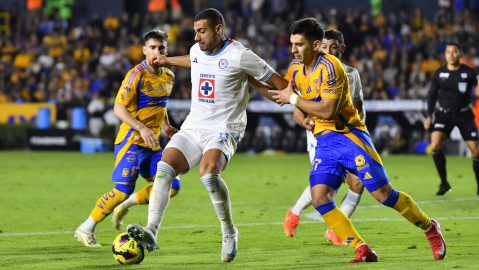 San Nicolás de los Garza, Nuevo León, 15 de febrero de 2025. , durante el partido correspondiente a la jornada 7 del torneo Clausura 2025 de la Liga BBVA MX, entre los Tigres de la UANL y la Máquina Celeste del Cruz Azul, realizado en el estadio Universitario. Foto: Imago7/ Juan Ángel Ovalle