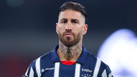 Sergio Ramos en su debut con Monterrey.