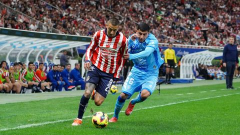 Zapopan, Jalisco, 22 de febrero de 2025. , durante el partido correspondiente a la jornada 8 del torneo Clausura 2025 de la Liga BBVA MX, entre las Chivas Rayadas del Guadalajara y los Tuzos del Pachuca, realizado en el estadio Akron. Foto: Imago7/ Hugo Ramírez