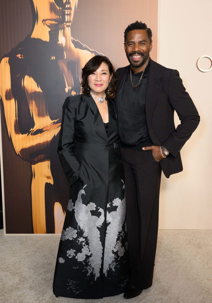 Yang posa junto a Colman Domingo, nominado al óscar a Mejor Actor por "Sing Sing".