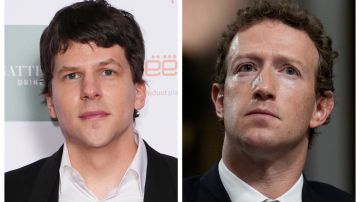 Jesse Eisenberg y Mark Zuckerberg