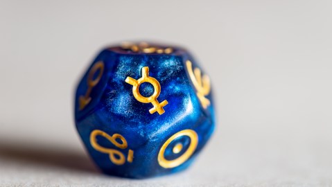 Símbolo de Mercurio en la astrología.