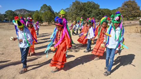 Miembros de la comunidad tarahumara en México.