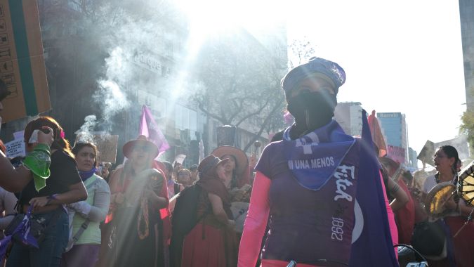 Más de 200,000 mujeres participaron en la marcha del 8 de marzo en la Ciudad de México.