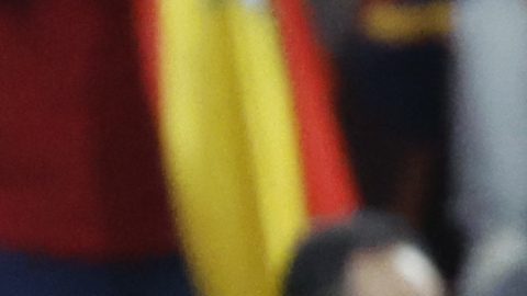 VALENCIA, 23/03/2025.- Los jugadores de la selección española celebran la victoria ante Países Bajos, al término del partido de vuelta de los cuartos de final de la Liga de Naciones que las selecciones de España y Países Bajos han disputado este domingo en el estadio de Mestalla, en Valencia. EFE/Ana Escolar