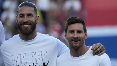 Messi y Ramos jugaron juntos en el PSG.