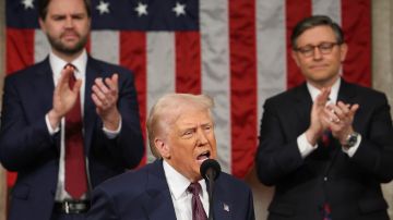 El presidente Donald Trump ofreció un discurso ante el Congreso.