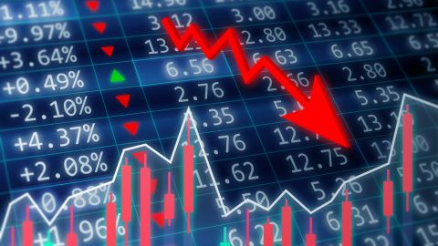 Caída en la bolsa de valores