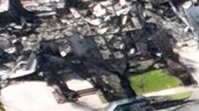 A lone residence is left standing amid the devastation from the Palisades Fire, in an aerial view, in the Pacific Palisades neighborhood of Los Angeles, Monday, Jan. 27, 2025. (AP Photo/Jae C. Hong)