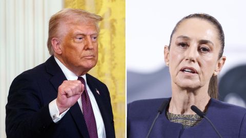 El presidente Donald Trump y la presidenta Claudia Sheinbaum.