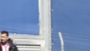 Getafe y Atlético de Madrid durante el minuto de silencio antes del partido.