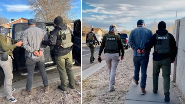 ICE publicó fotos de dos personas arrestadas en Nuevo México, pero sin dar detalles.