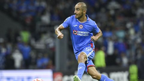 Ciudad de México, 9 de julio de 2022. Rafael Baca durante el partido de la jornada 2 del torneo Apertura 2022 de la Liga BBVA MX, entre la Máquina Celeste del Cruz Azul y los Tuzos del Pachuca, celebrado en el estadio Azteca. Foto: Imago7/ Etzel Espinosa