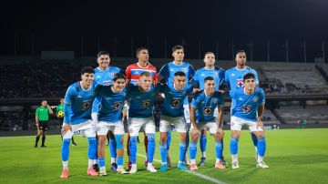 Ciudad de México, 23 de febrero de 2025. Foto de equipo de Cruz Azul, durante el partido correspondiente a la jornada 8 del torneo Clausura 2025 de la Liga BBVA MX, entre la Máquina Celeste del Cruz Azul y los Gallos Blancos del Querétaro, realizado en el estadio Olímpico Universitario. Foto: Imago7/