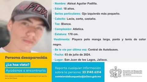 Joven desaparecido