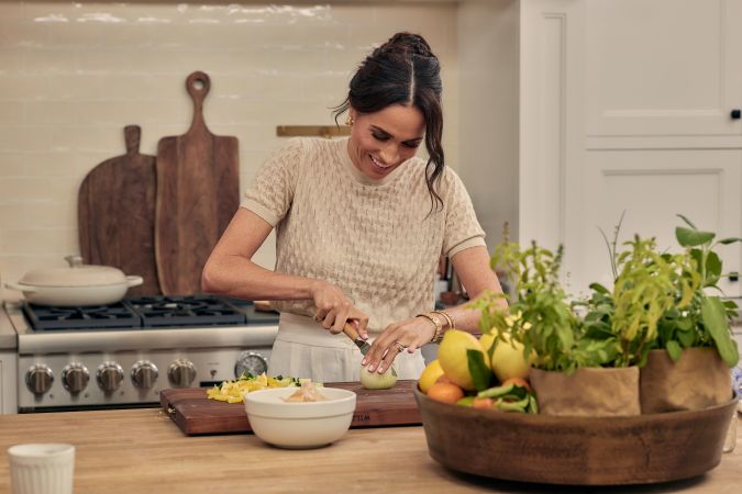 With Love, Meghan. Meghan, Duchess of Sussex in episode 102 of With Love, Meghan. Cr. Jenna Peffley/Netflix © 2025