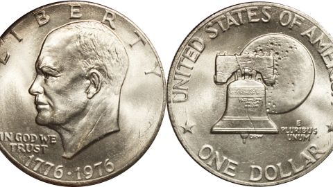 Moneda de $1 dólar de Eisenhower de 1976