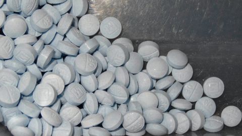 FILE - This undated file photo provided by the U.S. Attorneys Office for Utah and introduced as evidence at a trial shows fentanyl-laced fake oxycodone pills collected during an investigation. Accidental overdoses contribute to 90 percent of all U.S. opioid-related deaths. Rising use of illicitly manufactured and highly potent synthetic opioids including fentanyl has likely contributed to the unintentional death rate, which surged nine-fold between 2000 and 2017, the study found. (U.S. Attorneys Office for Utah via AP, File)