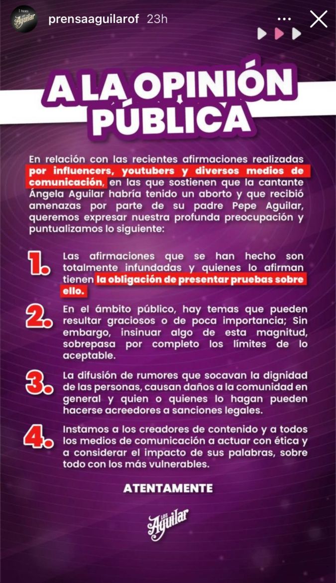 Familia Aguilar Ángela Aguilar embarazo