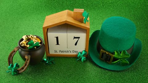 El 17 de marzo es el Día de San Patricio.