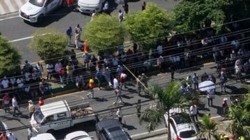 Imagen aérea del local con el techo derrumbado tomada el pasado martes.