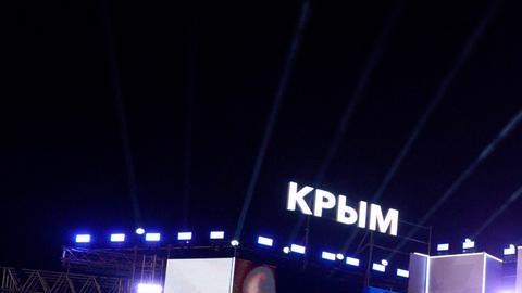 Celebraciones en Moscú, en 2004, con motivo del décimo aniversario de la anexión rusa de Crimea.