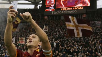 Totti, leyenda de la Roma y el fútbol italiano.