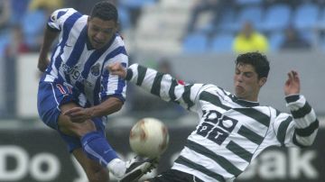 Cristiano Ronaldo en su etapa con el Sporting.