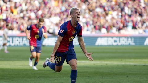 Dani Olmo marcó el gol del triunfo.