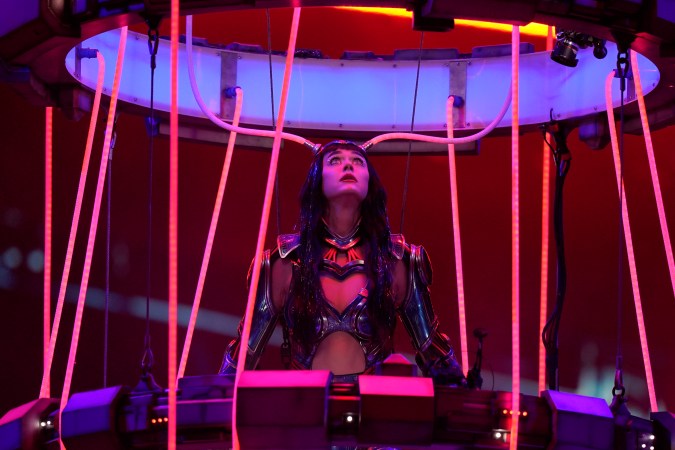 Katy Perry performs in concert at Arena CDMX in Mexico City, Wednesday, April 23, 2025. (AP Photo/Fernando Llano)