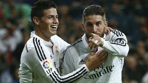Sergio Ramos y James Rodríguez jugaron juntos en el Real Madrid.