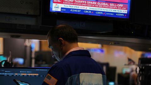 Caída de la bolsa de valores en Wall Street