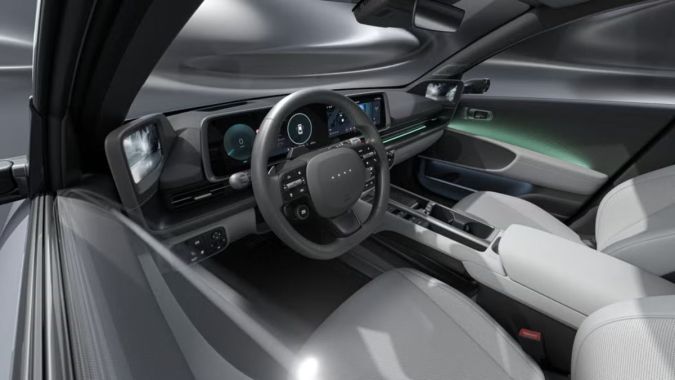 Este es el interior del Hyundai IONIQ 6 2026