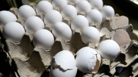 Huevos en el supermercado