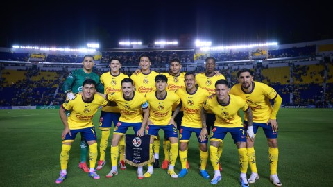 Ciudad de México, 1 de abril de 2025. Foto de equipo de América, durante el partido de ida de los Cuartos de Final de la Champions Cup de la CONCACAF 2025, entre las Águilas del América y la Máquina Celeste del Cruz Azul, realizado en el estadio Ciudad de los Deportes. Foto: Imago7/ Eloísa Sánchez