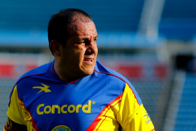 Ciudad de México, 8 de junio de 2019. Cuauhtémoc Blanco, durante el juego Clásico de Leyendas del América vs Chivas, celebrado en el estadio Ciudad de los Deportes. Foto: Imago7/