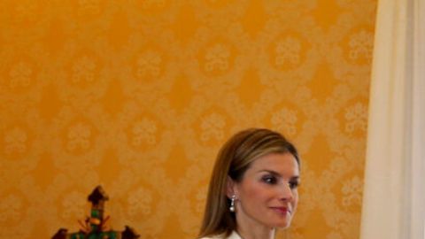 Pope Francis meets King Felipe VI of Spain and and Queen Letizia of Spain,